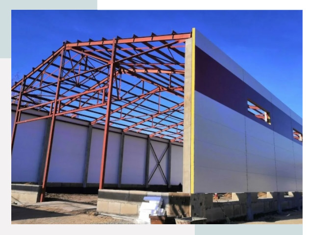 Производство и монтаж ангаров из сэндвич панелей в Коркине